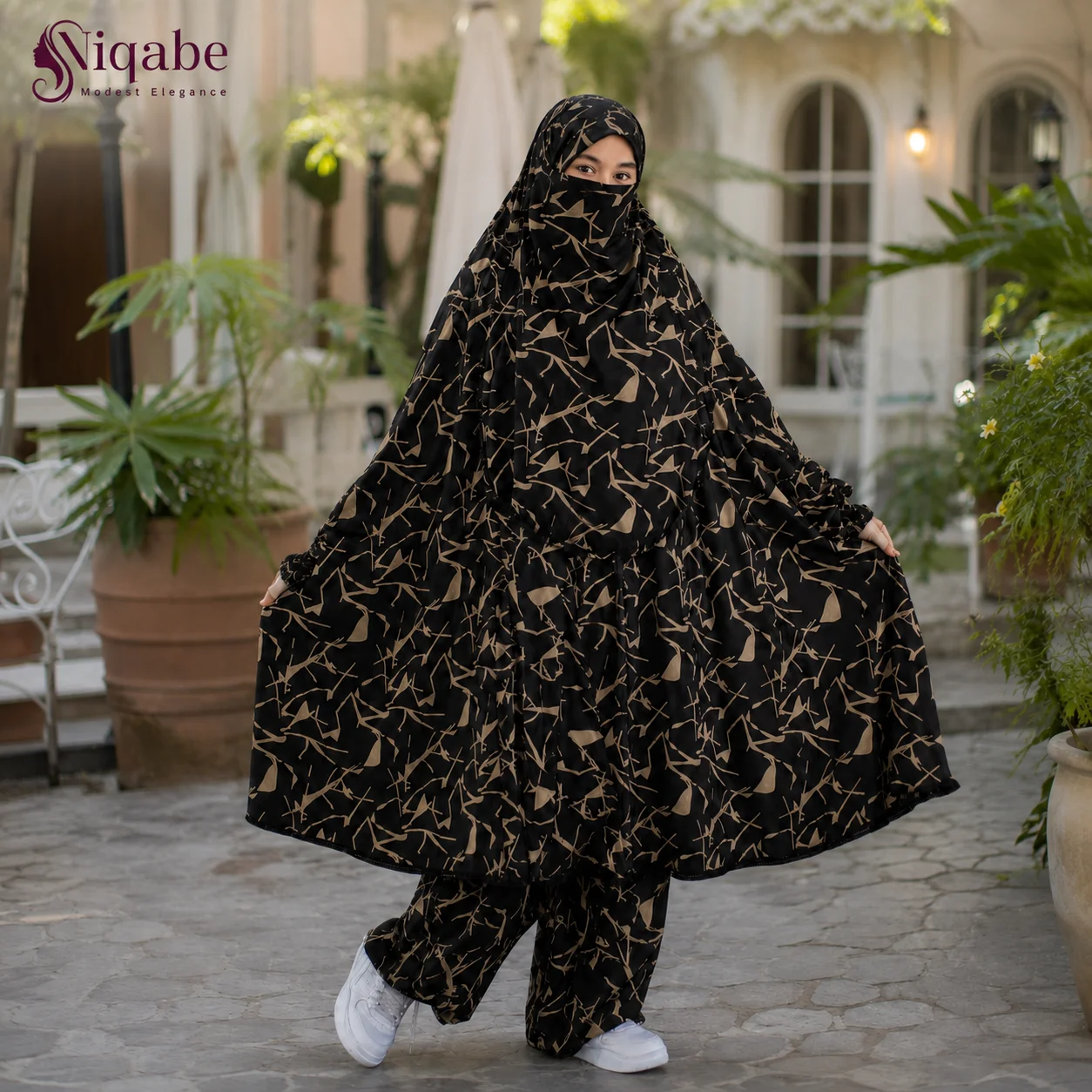 217 - Lilen Premium Khimar With Plazo