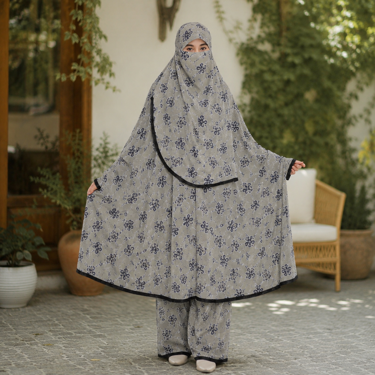 218 - Lilen Premium Khimar With Plazo