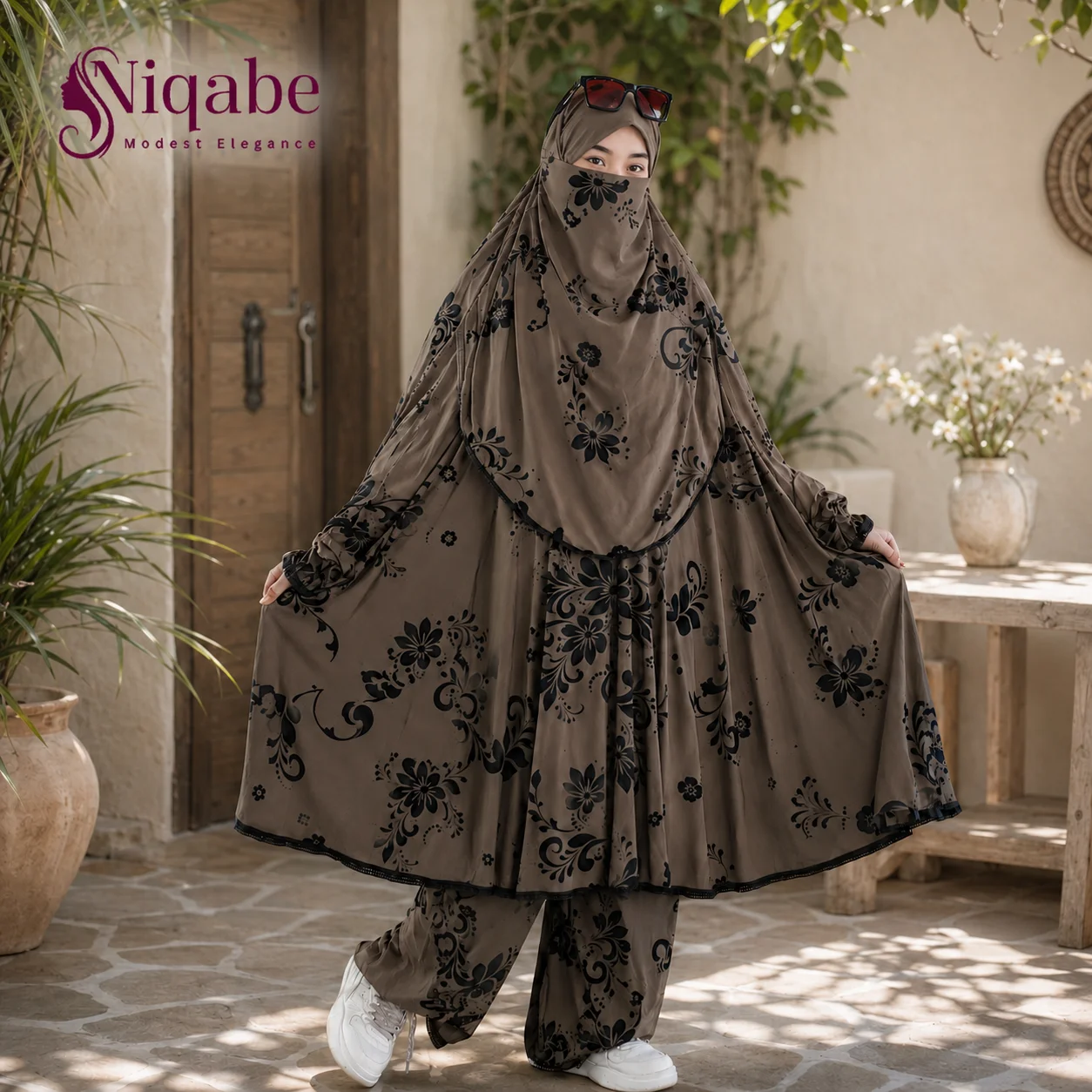220 - Lilen Premium Khimar With Plazo