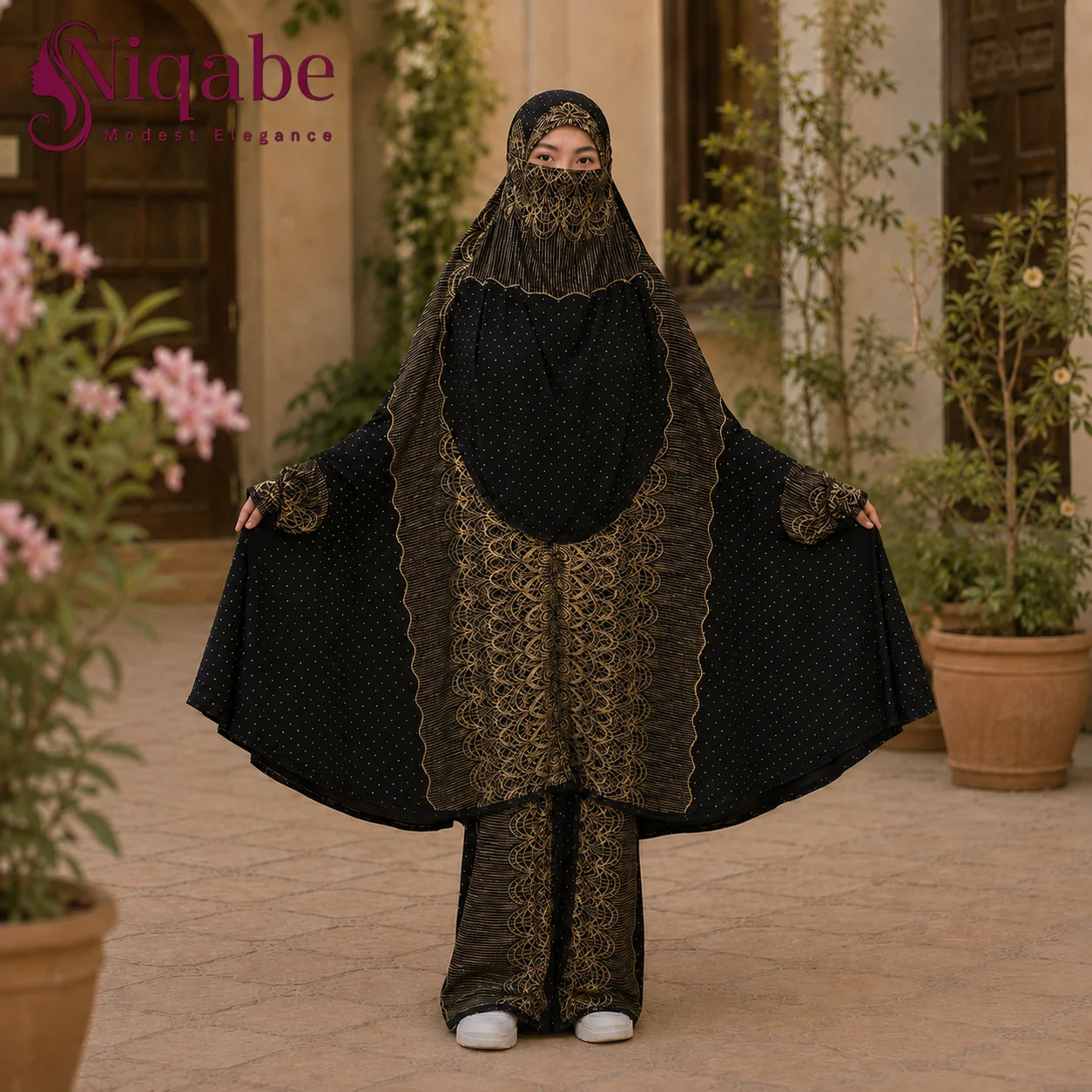 222 - Lilen Premium Khimar With Plazo