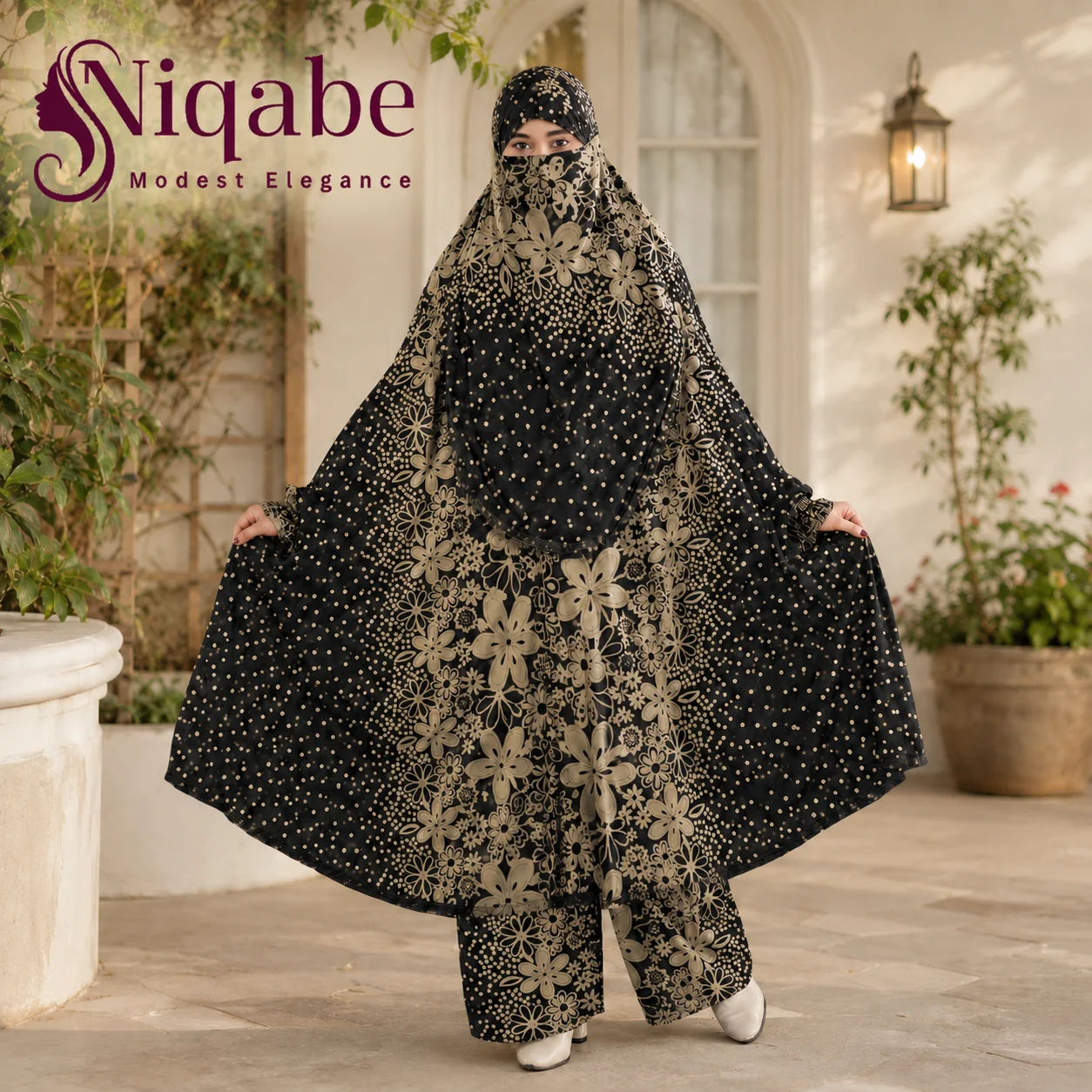 225 - Lilen Premium Khimar With Plazo