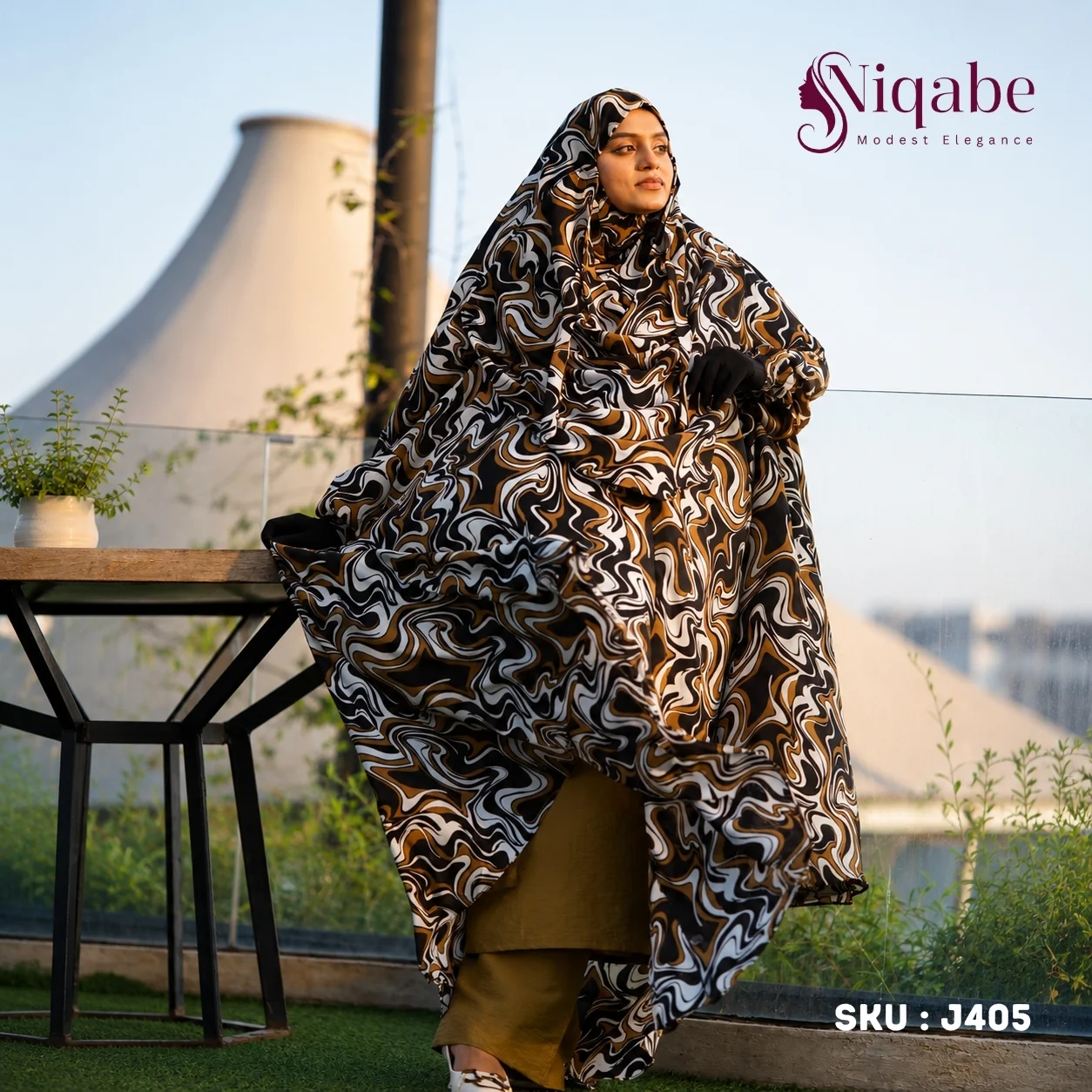 Premium Turkish Kaftan Silk Long Khimar