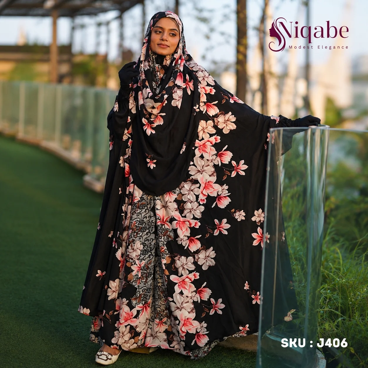 Premium Turkish Kaftan Silk Long Khimar