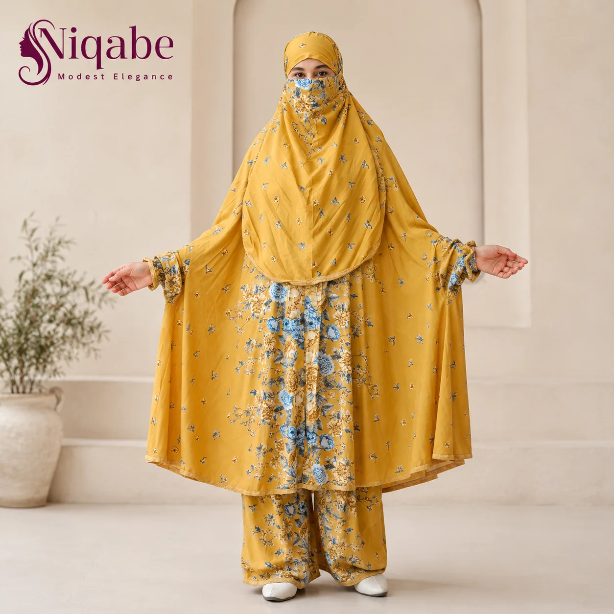 228 - Lilen Premium Khimar With Plazo