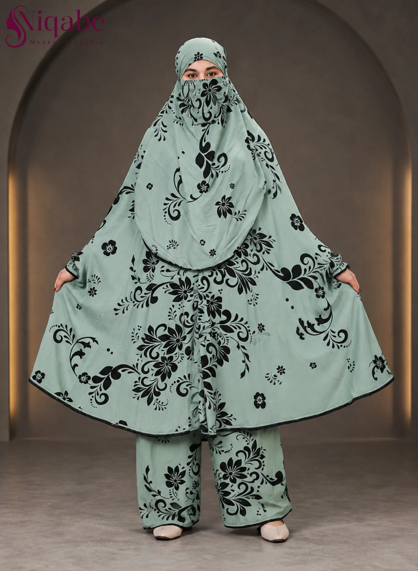 229 - Lilen Premium Khimar With Plazo