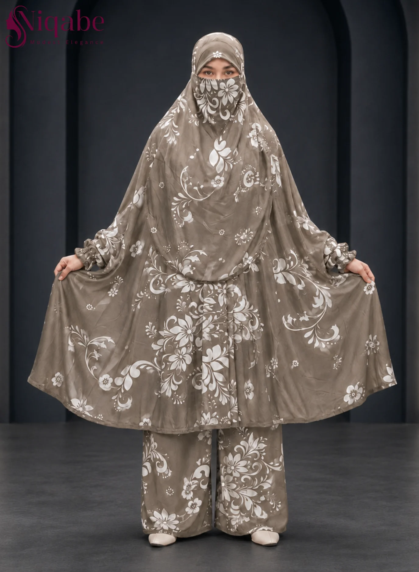 230 - Lilen Premium Khimar With Plazo