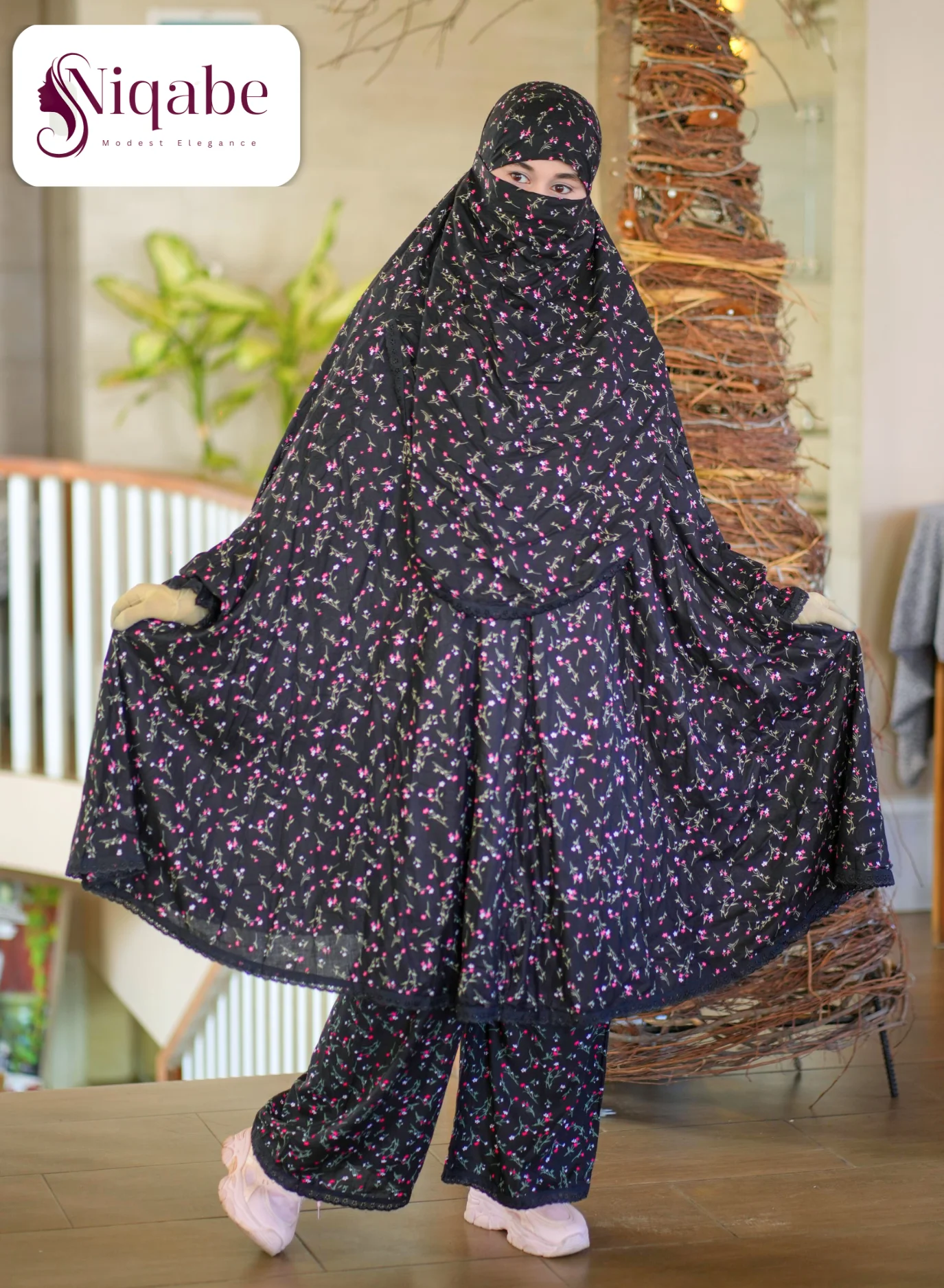 139 - Lilen Premium Khimar With Plazo