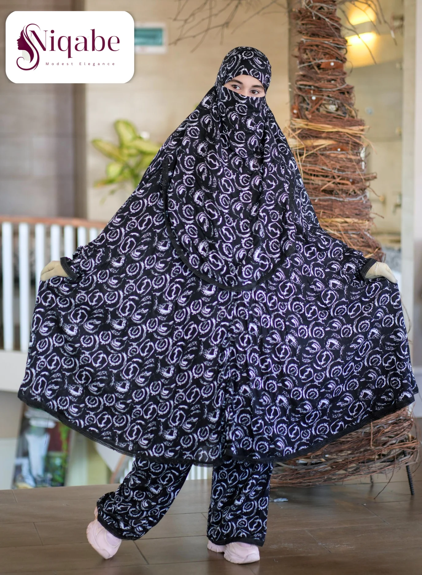 143 - Lilen Premium Khimar With Plazo