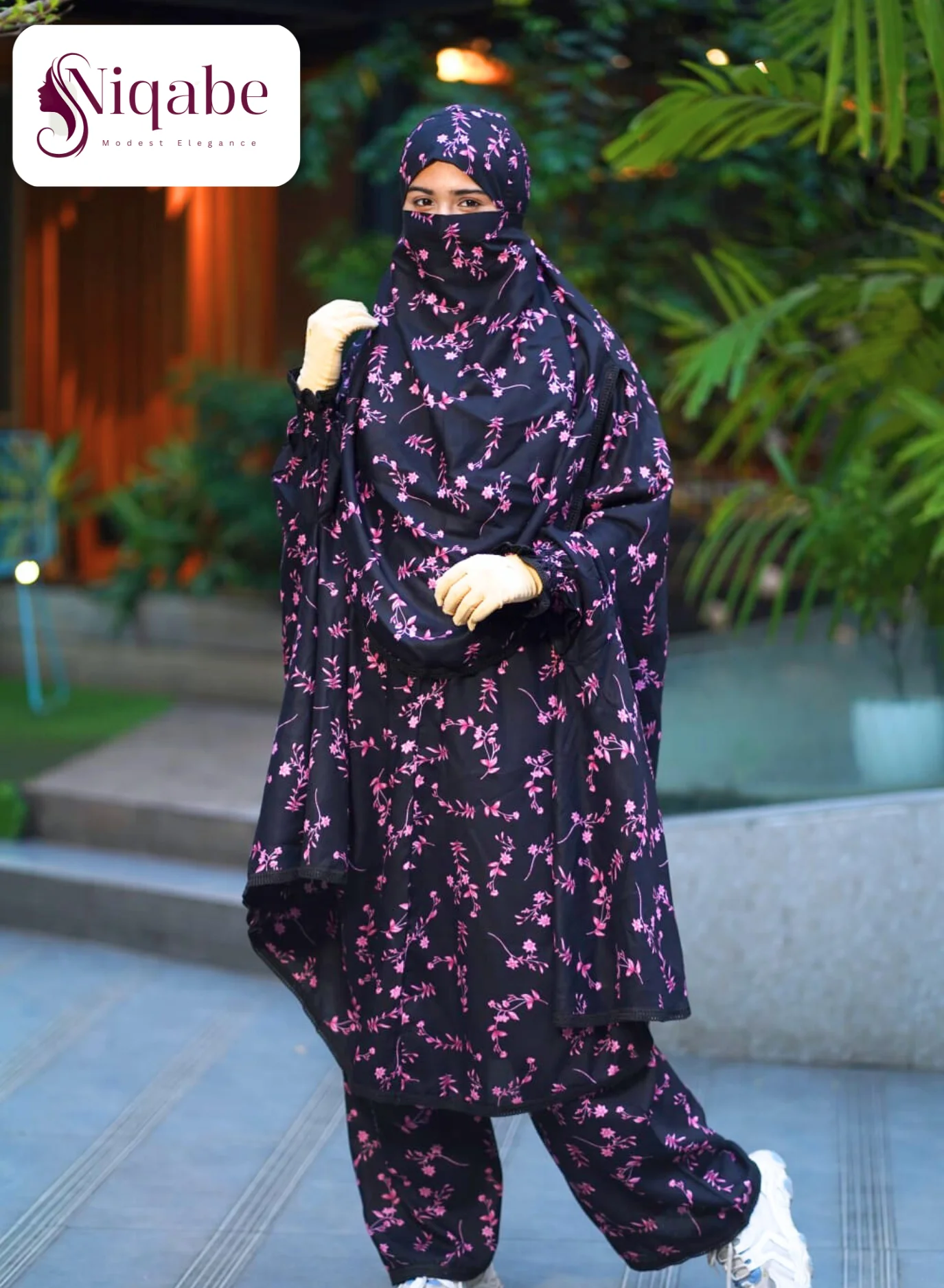 147 - Lilen Premium Khimar With Plazo