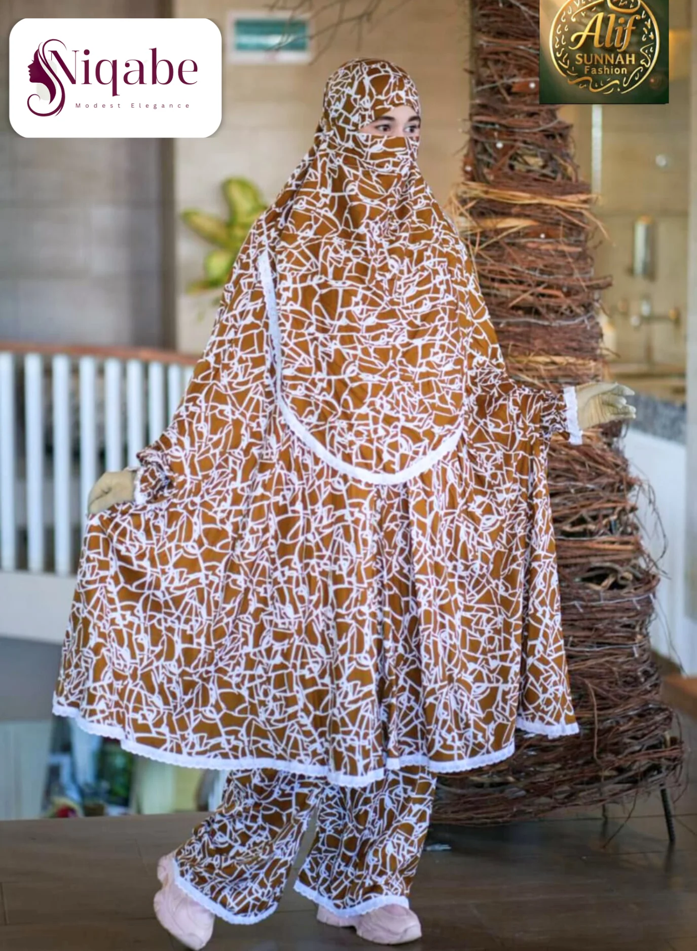 153 - Lilen Premium Khimar With Plazo