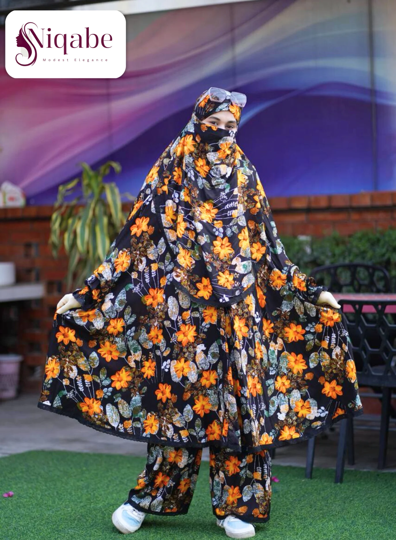 154 - Lilen Premium Khimar With Plazo