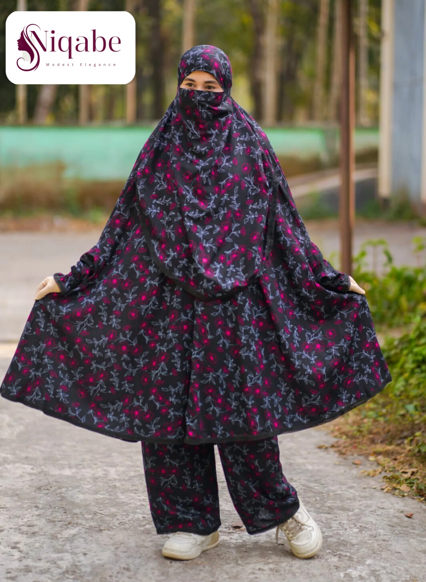 130 - Lilen Premium Khimar With Plazo