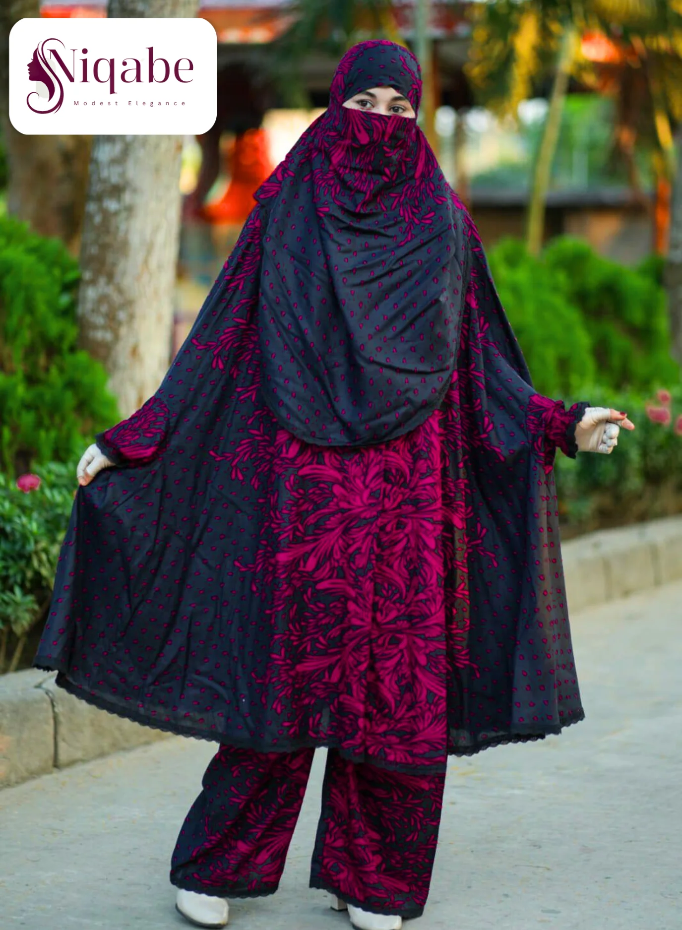 176 - Lilen Premium Khimar With Plazo
