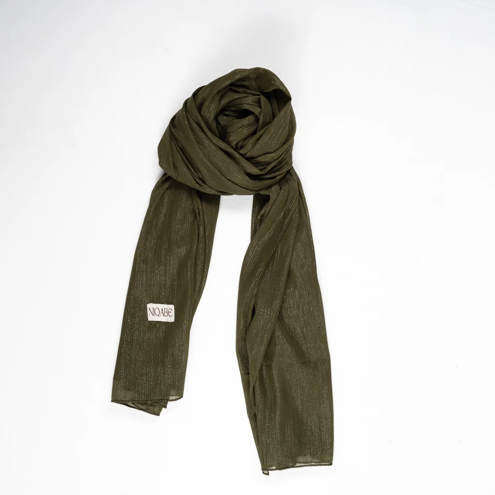 Jari Georgette Hijab -Forest Olive