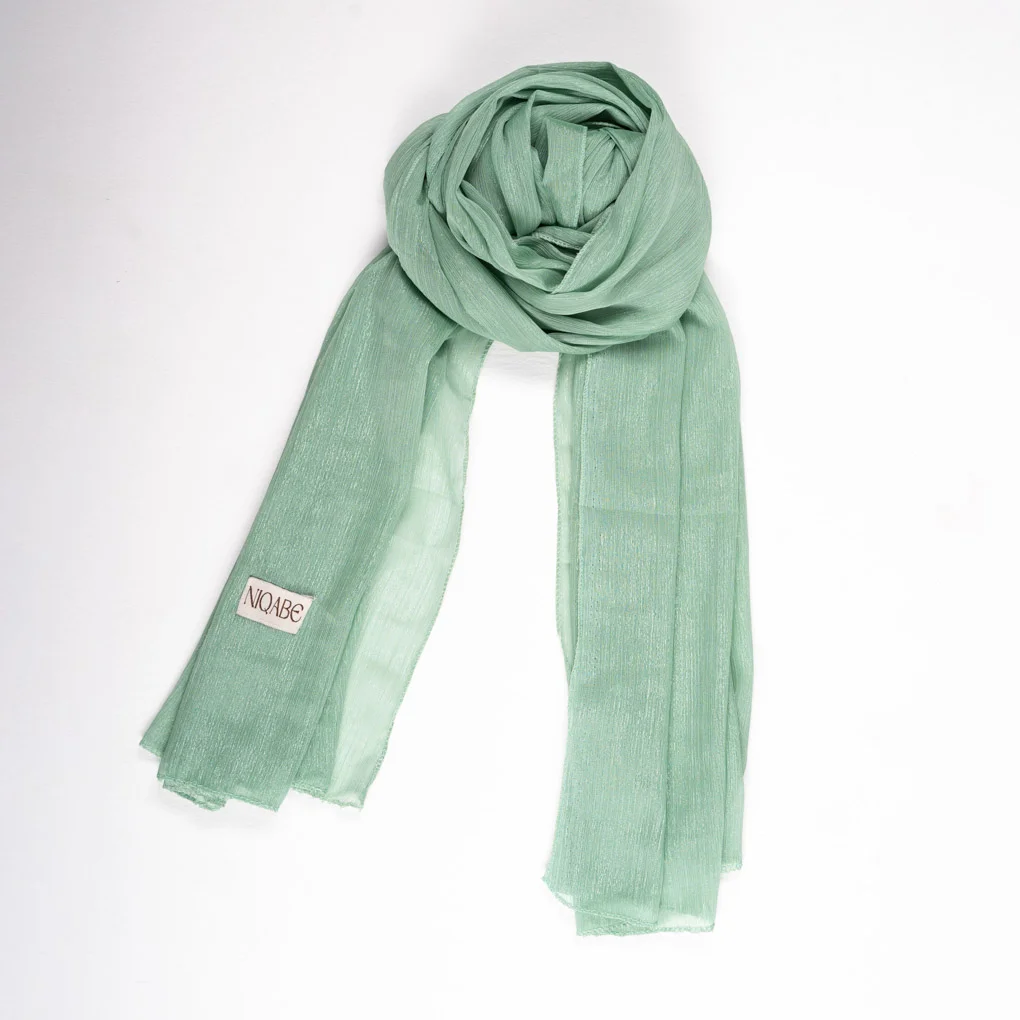 Jari Georgette Hijab - Mint Whisper
