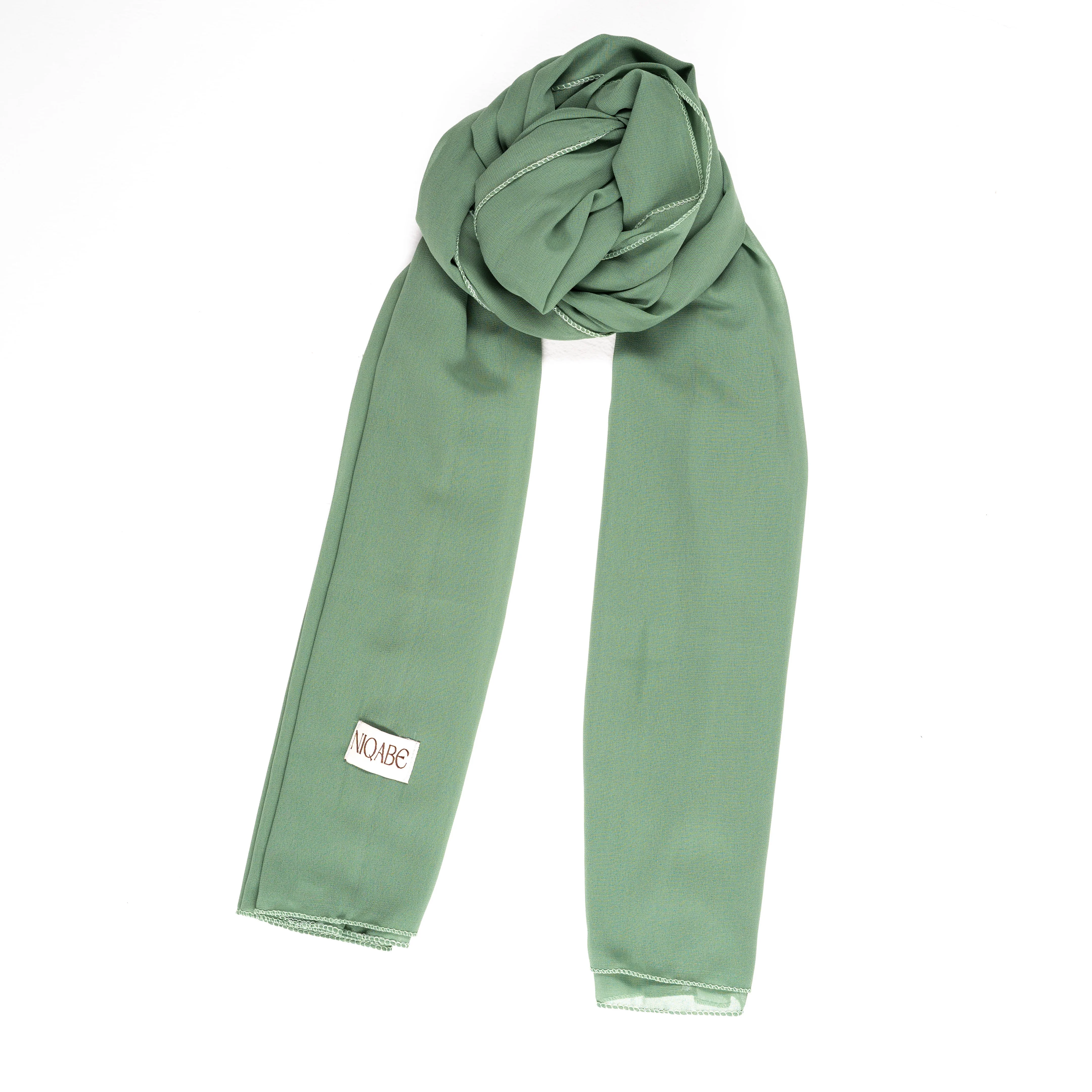 Chiffon Georgette Hijab - Mint Green