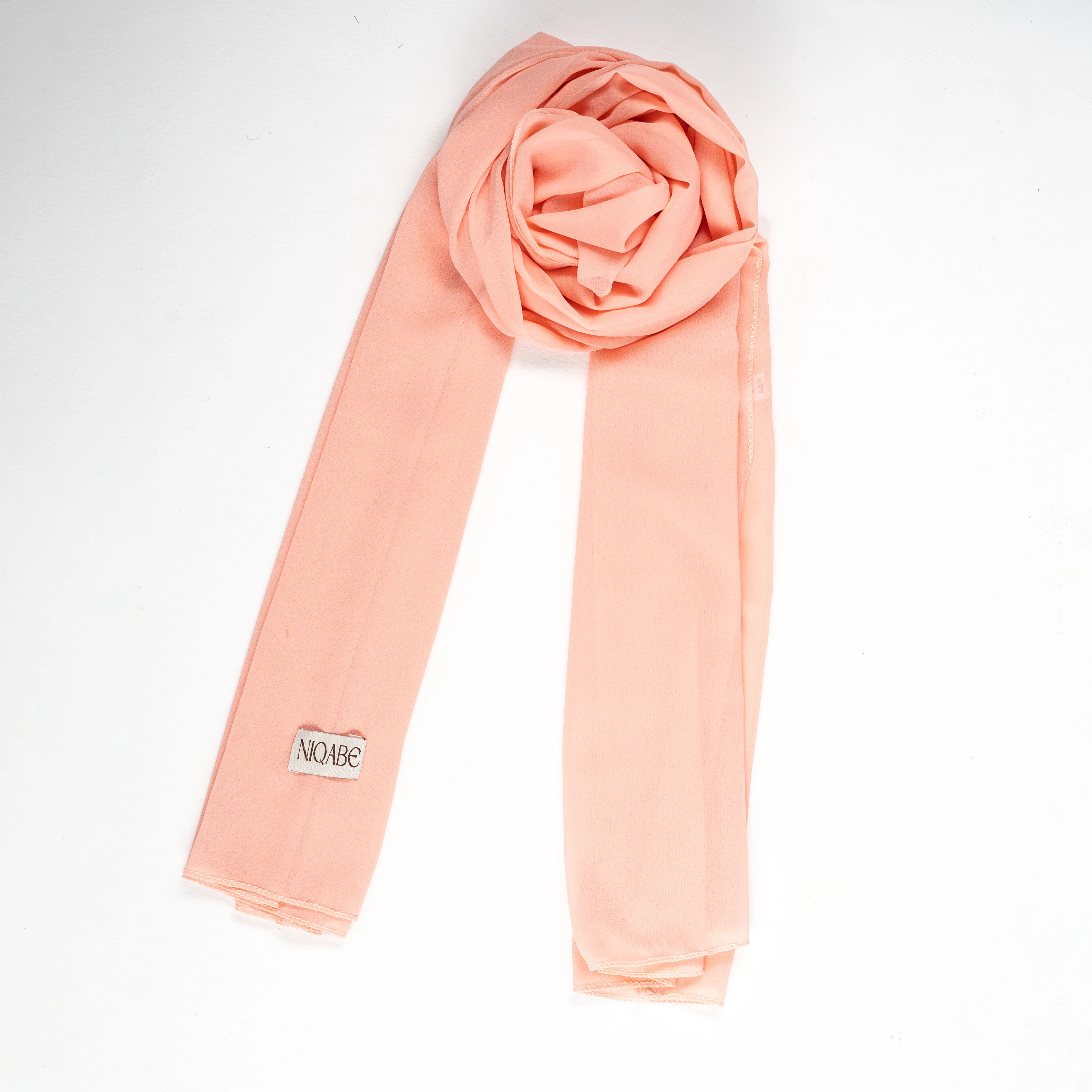 Chiffon Georgette Hijab - Peach Blush