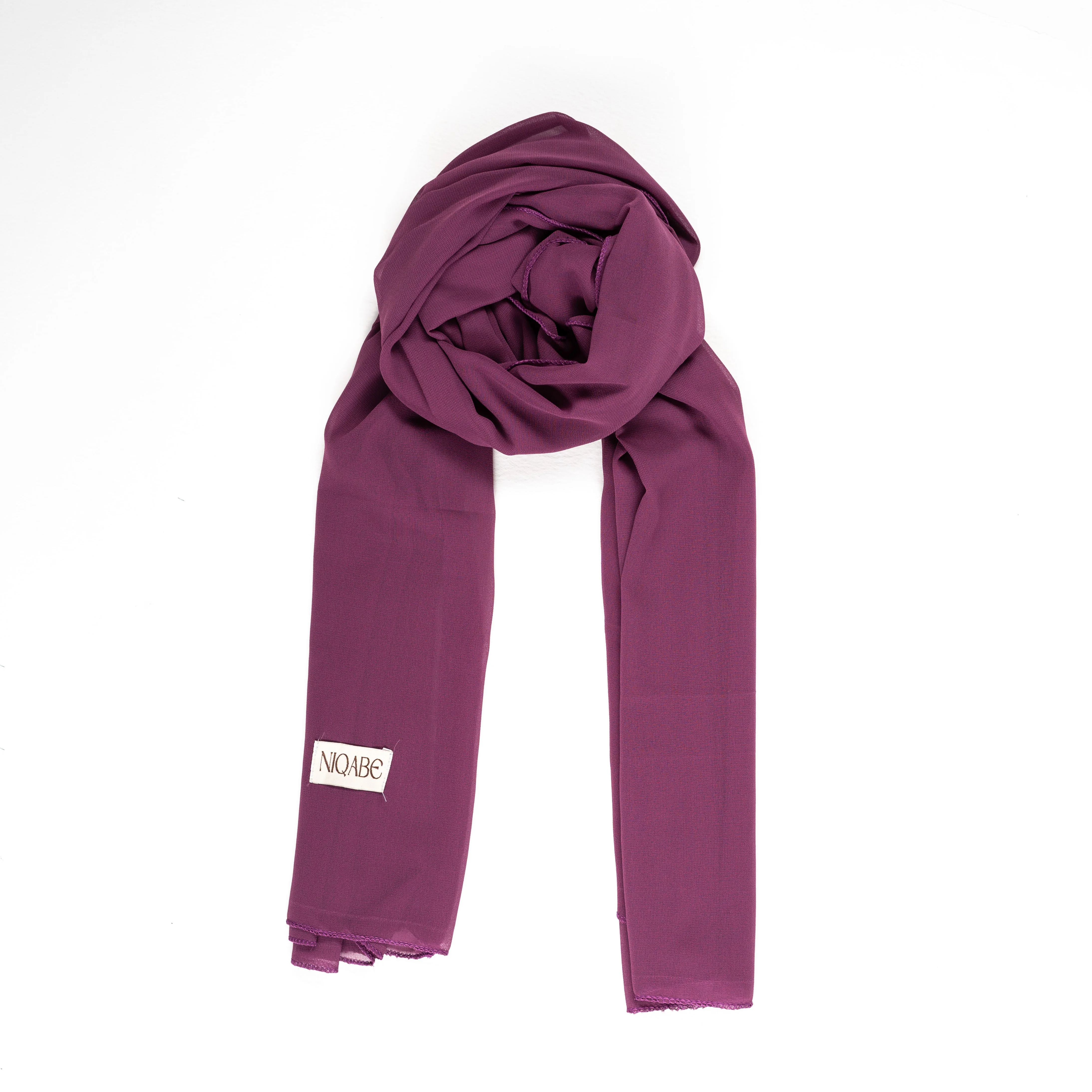 Chiffon Georgette Hijab - Plum Wine