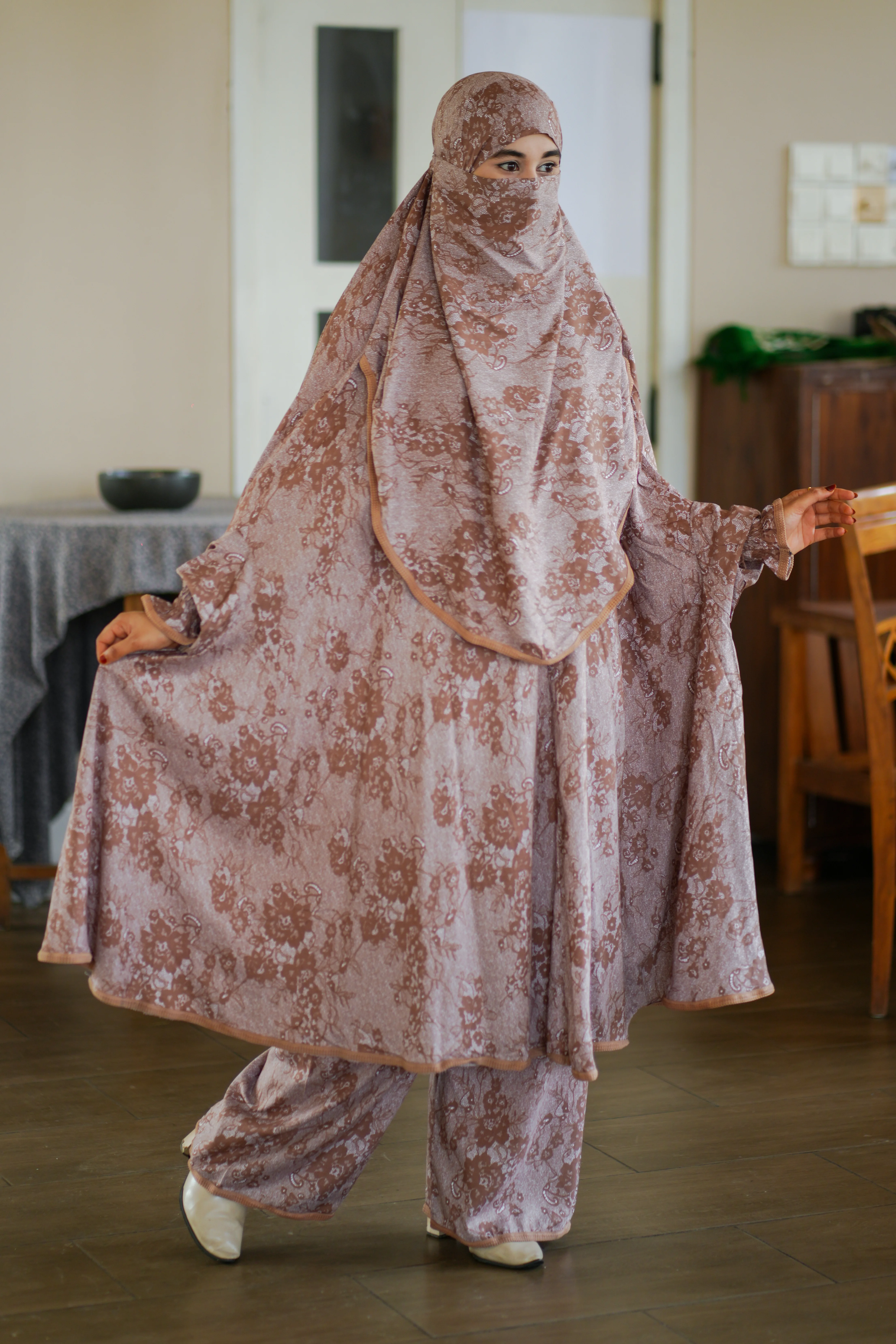 208 - Lilen Premium Khimar With Plazo