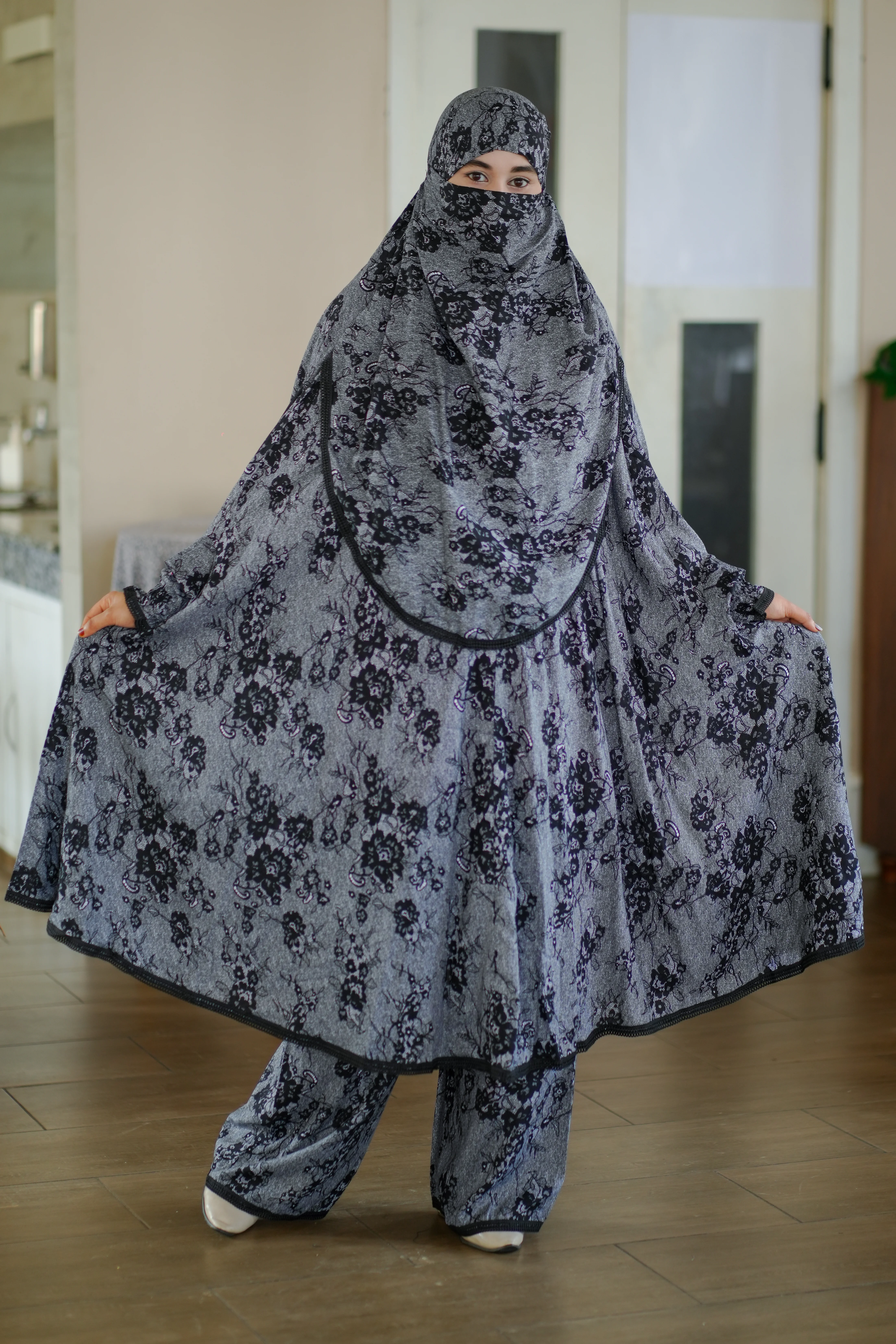 210 - Lilen Premium Khimar With Plazo