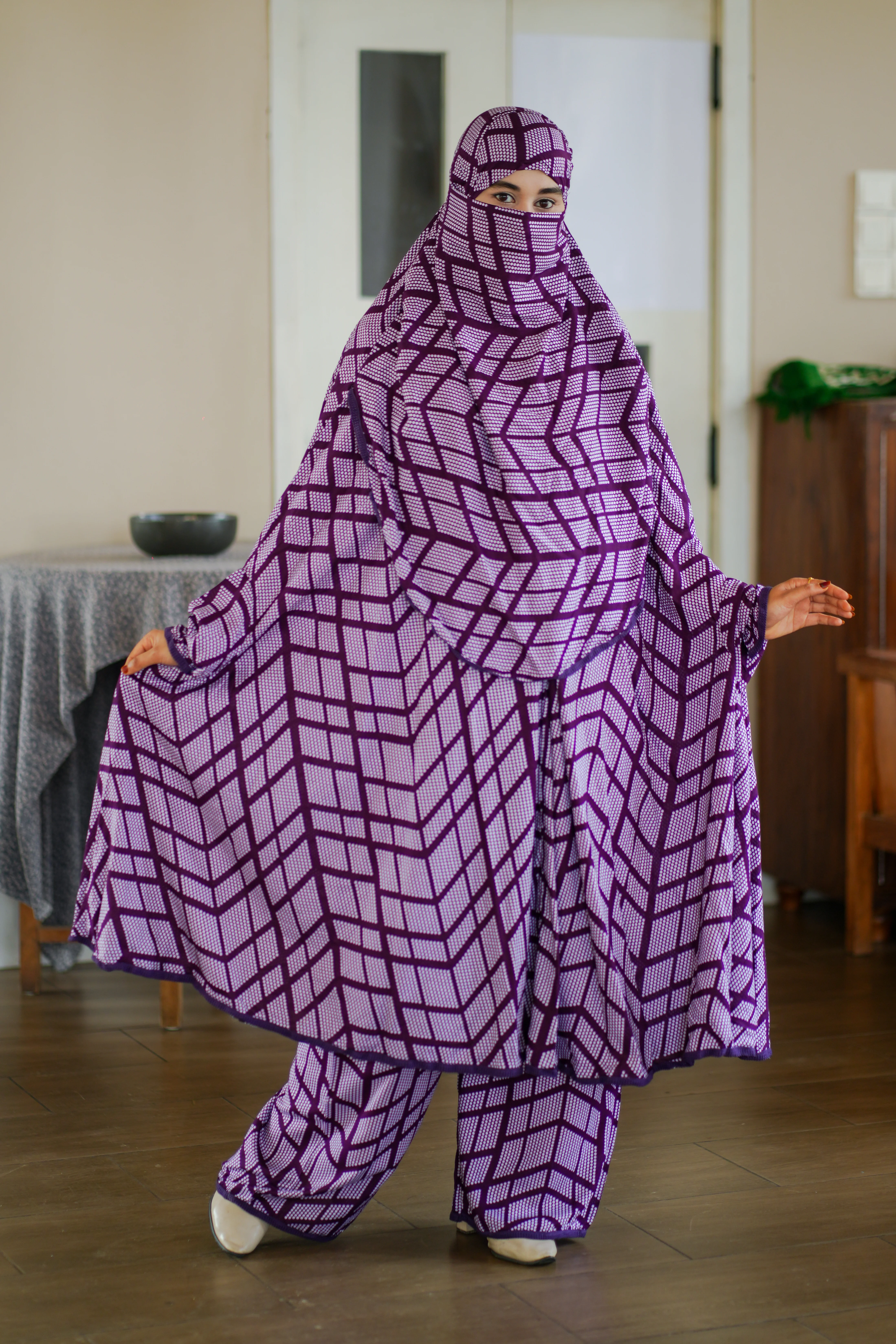 216 - Lilen Premium Khimar With Plazo